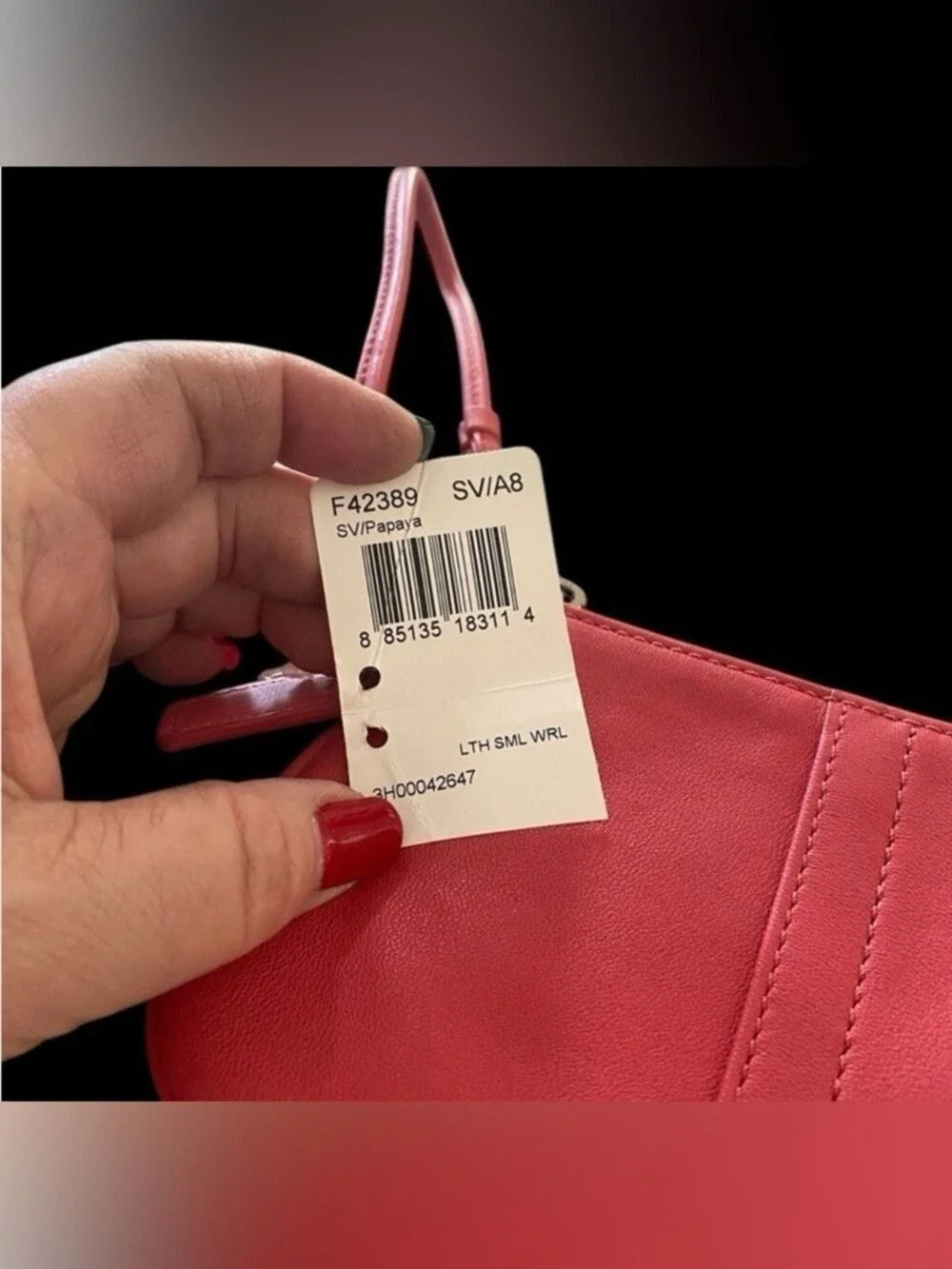 Coach nwt smooth